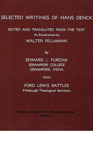 Cover of Selected Writings of Hans Denck