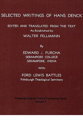 Book cover for Selected Writings of Hans Denck