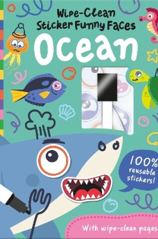 Cover of Wipe-Clean Sticker Funny Faces Ocean