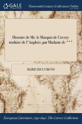 Cover of Histoire de Mr. Le Marquis de Cressy