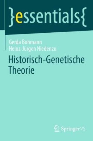 Cover of Historisch-Genetische Theorie