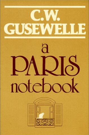 Cover of A Paris Notebook