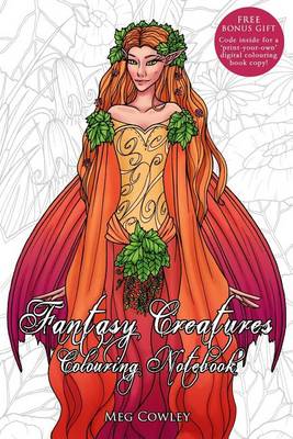 Cover of Fantasy Creatures Colouring Notebook