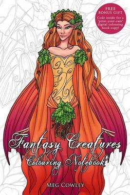 Book cover for Fantasy Creatures Colouring Notebook