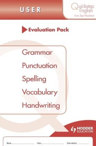Cover of Quickstep English User Stage Evaluation Pack