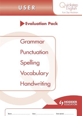 Book cover for Quickstep English User Stage Evaluation Pack