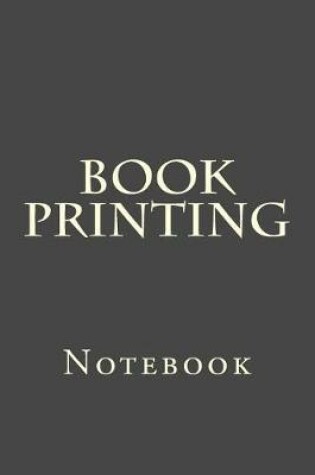 Cover of Book Printing