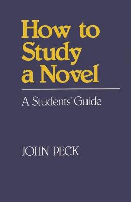 Cover of How to Study a Novel