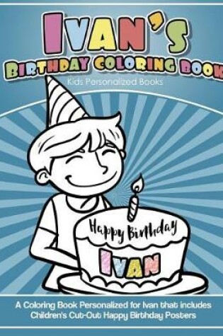 Cover of Ivan's Birthday Coloring Book Kids Personalized Books