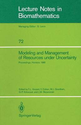 Book cover for Modeling and Management of Resources under Uncertainty