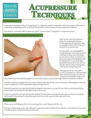 Cover of Acupressure Techniques (Speedy Study Guides)