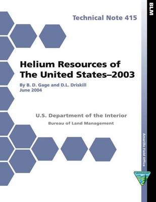 Book cover for Helium Resources of the United States- 2003 Technical Note 415