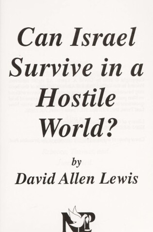 Cover of Can Israel Survive in a Hostile World?