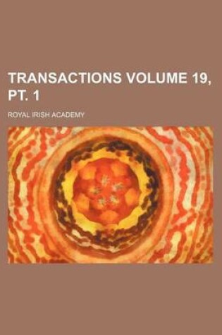 Cover of Transactions Volume 19, PT. 1