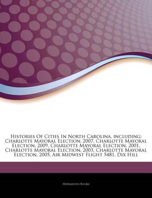 Book cover for Articles on Histories of Cities in North Carolina, Including