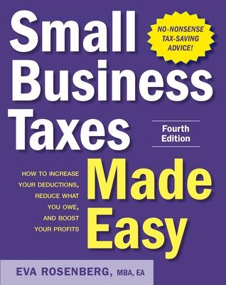 Book cover for Small Business Taxes Made Easy, Fourth Edition