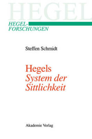 Cover of Hegels System Der Sittlichkeit