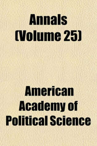 Cover of Annals (Volume 25)