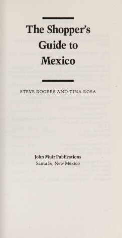 Book cover for The Shopper's Guide to Mexico