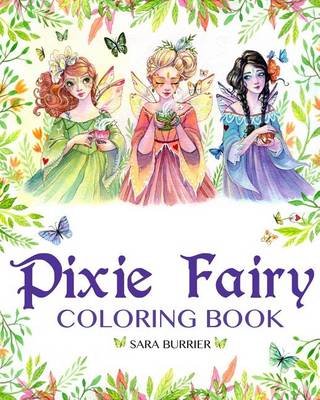 Book cover for Pixie Fairy Coloring Book