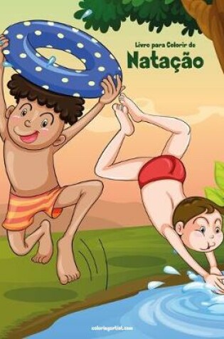 Cover of Livro para Colorir de Natação