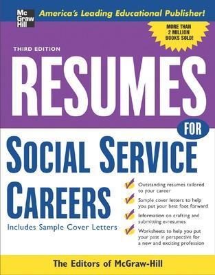 Book cover for Resumes for Social Service Careers