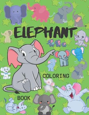 Book cover for Elephant Coloring Book