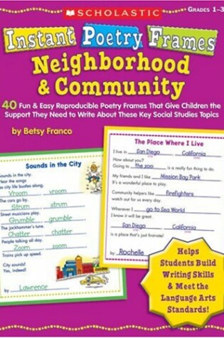Cover of Instant Poetry Frames: Neighborhood & Community