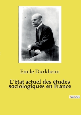 Book cover for L'�tat actuel des �tudes sociologiques en France