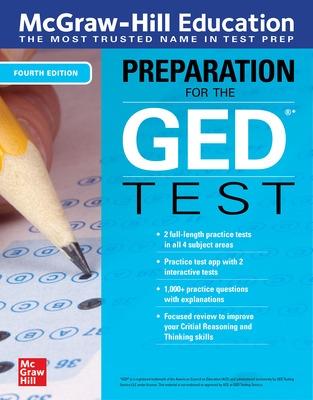 Book cover for McGraw-Hill Education Preparation for the GED Test, Fourth Edition