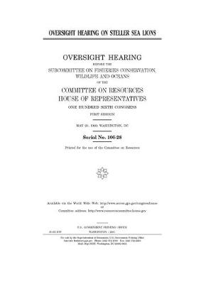 Book cover for Oversight hearing on Steller sea lions