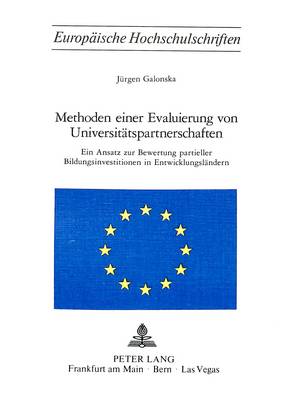 Cover of Methoden Einer Evaluierung Von Universitaetspartnerschaften