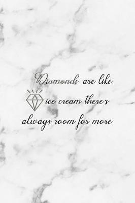 Book cover for Diamonds Are Like Ice Cream There's Always Room For More