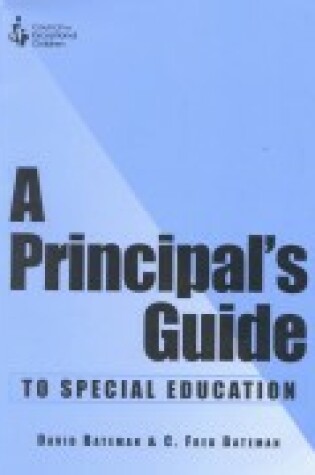 Cover of A Principal's Guide to Special Education