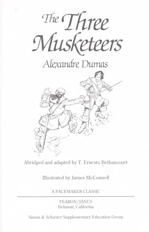 Book cover for The Three Musketeers (Pacemkr Clscs)