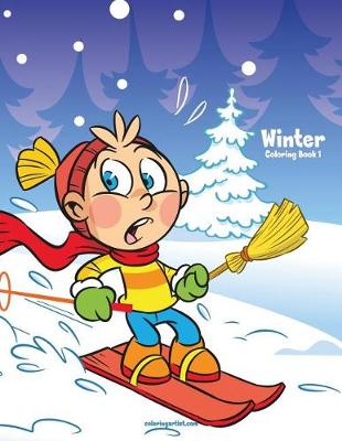 Book cover for Winter Coloring Book 1