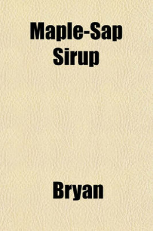 Cover of Maple-SAP Sirup