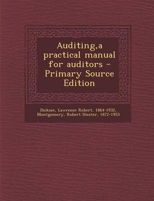 Book cover for Auditing, a Practical Manual for Auditors