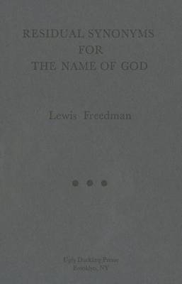 Book cover for Residual Synonyms for the Name of God