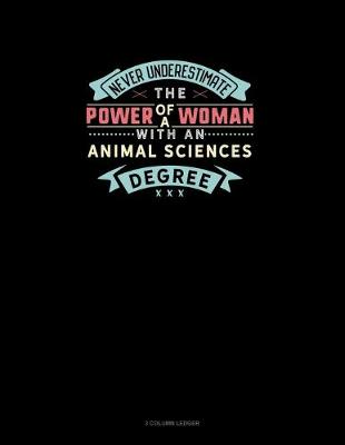 Cover of Never Underestimate The Power Of A Woman With An Animal Sciences Degree