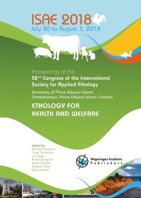 Book cover for Proceedings of the 52nd Congress of the International Society for Applied Ethology