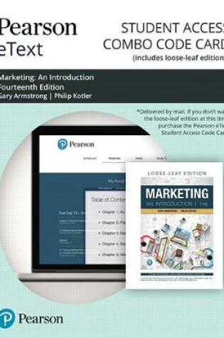 Cover of Pearson Etext for Marketing
