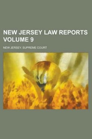 Cover of New Jersey Law Reports Volume 9