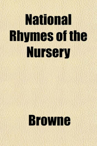 Cover of National Rhymes of the Nursery