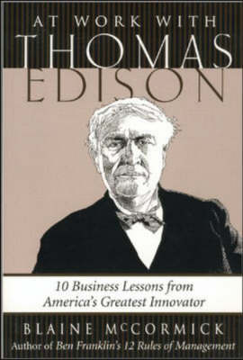 Book cover for At Work with Thomas Edison