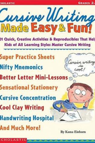 Cover of Cursive Writing Made Easy & Fun