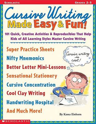 Book cover for Cursive Writing Made Easy & Fun