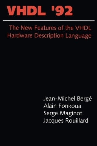 Cover of VHDL '92