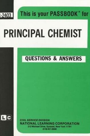 Cover of Principal Chemist