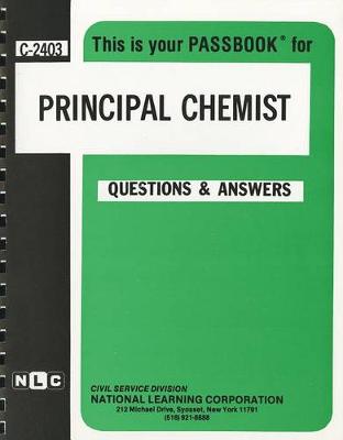 Book cover for Principal Chemist